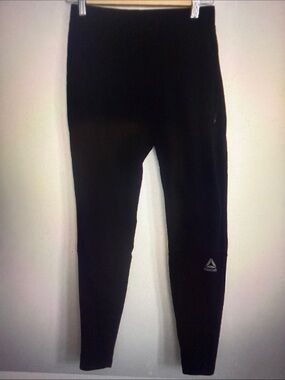 Reebok Speedwick Womens Activewear Black Leggings Size Small